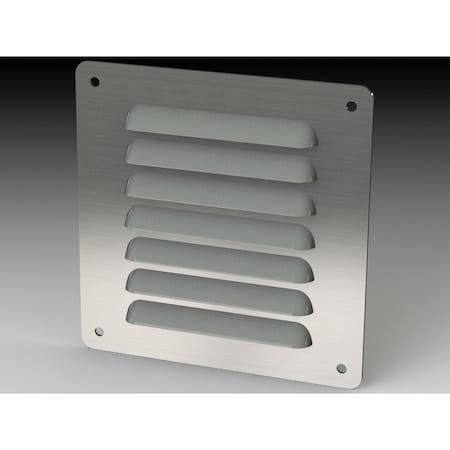 Saginaw Control & Engineering Louver Stand Kit, 5.63 in. H x 5-1/2 in. W x 0.43 in. L, 304 Stainless Steel SCE-AVK44SS